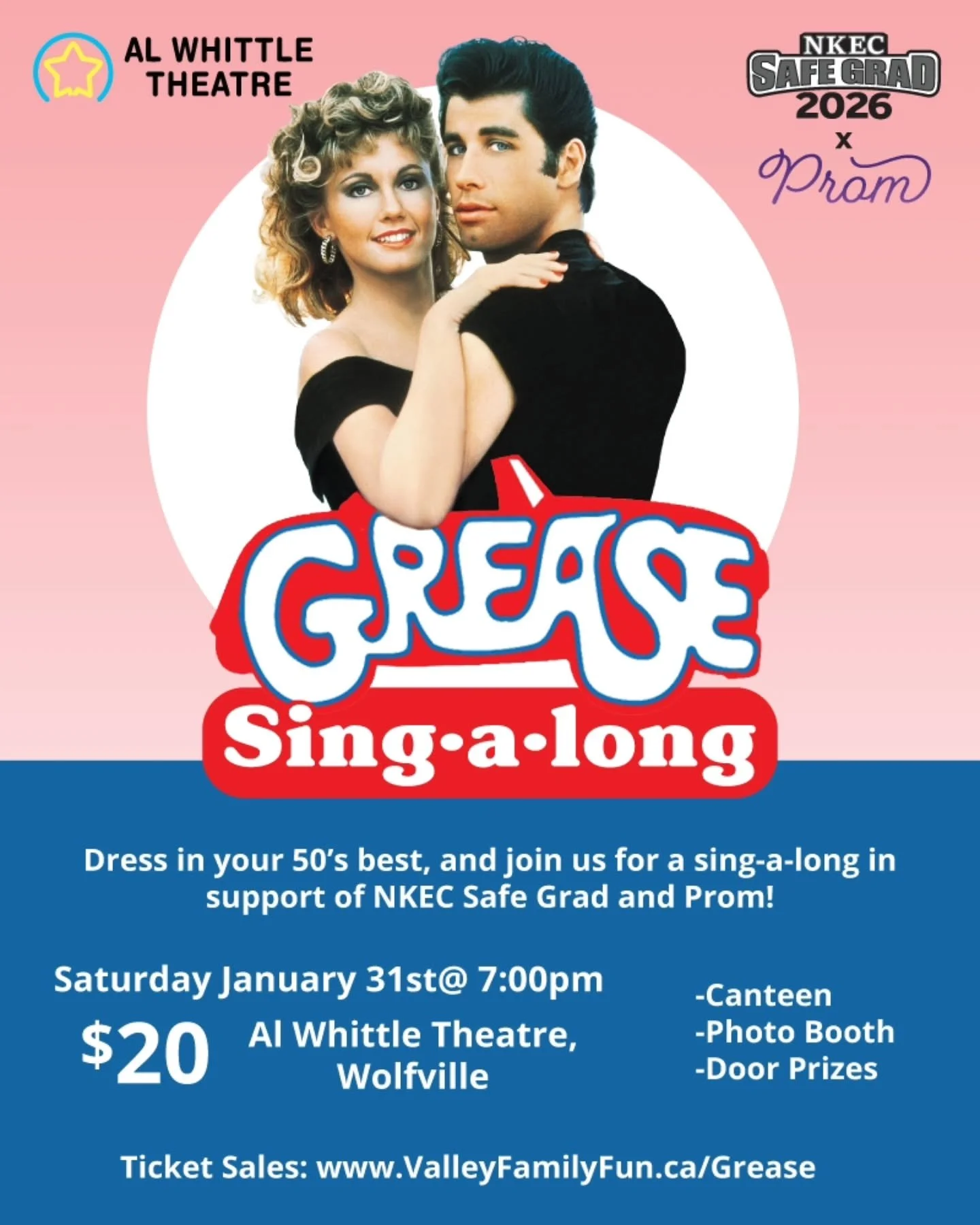 Sing it! Dress it! Live it! There&rsquo;s no better way to experience GREASE than a sing-along experience! 

Dress in your favourite 1950's costume, if you like, and be ready to sign along (words will be on the screen) and have some fun and win some 