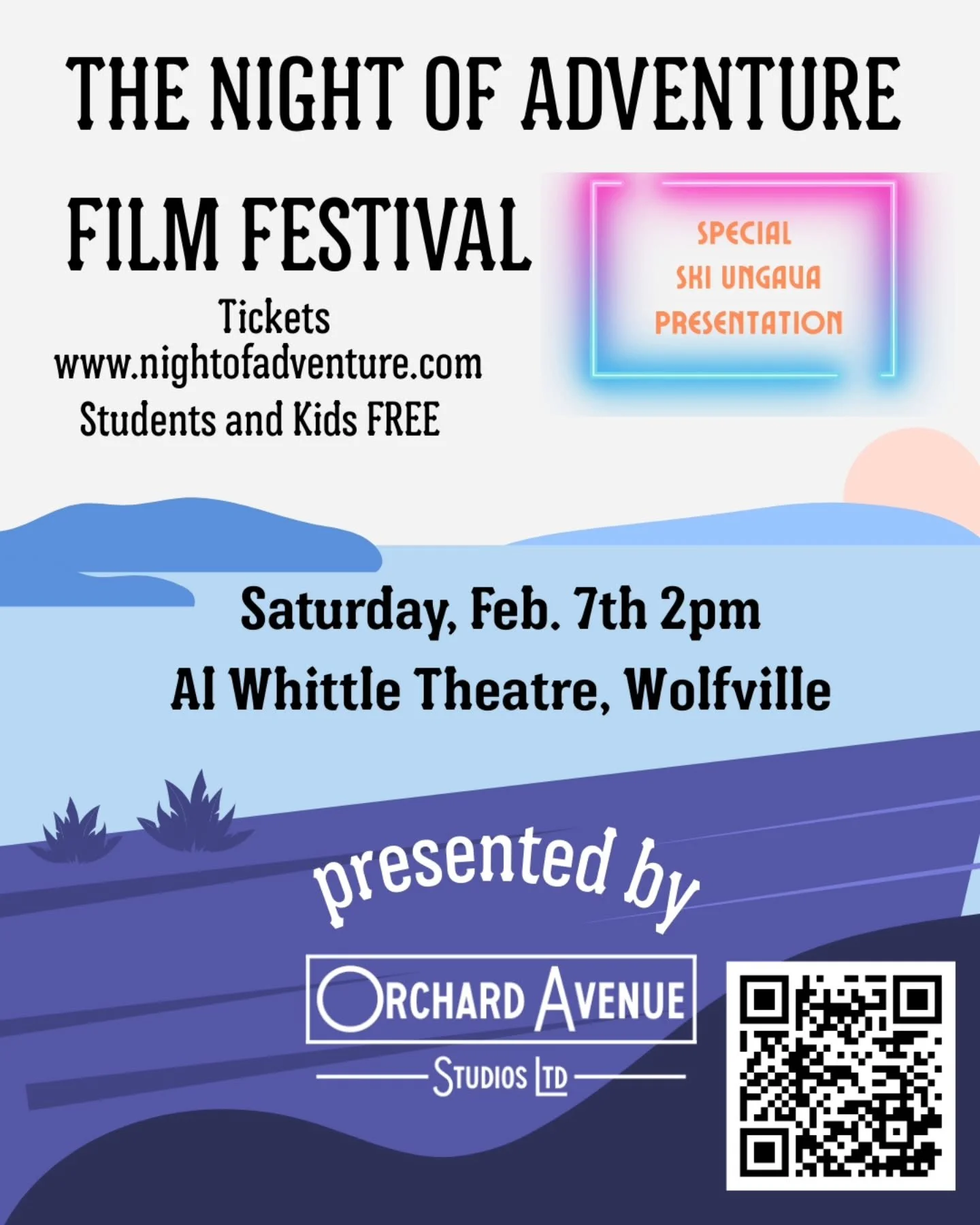 This special Ski Ungava Presentation covers nine unique films highlighting unique adventures from unique voices.

Free admission for students and kids. 

📆 Sat, Feb 7
🕔 2:00PM