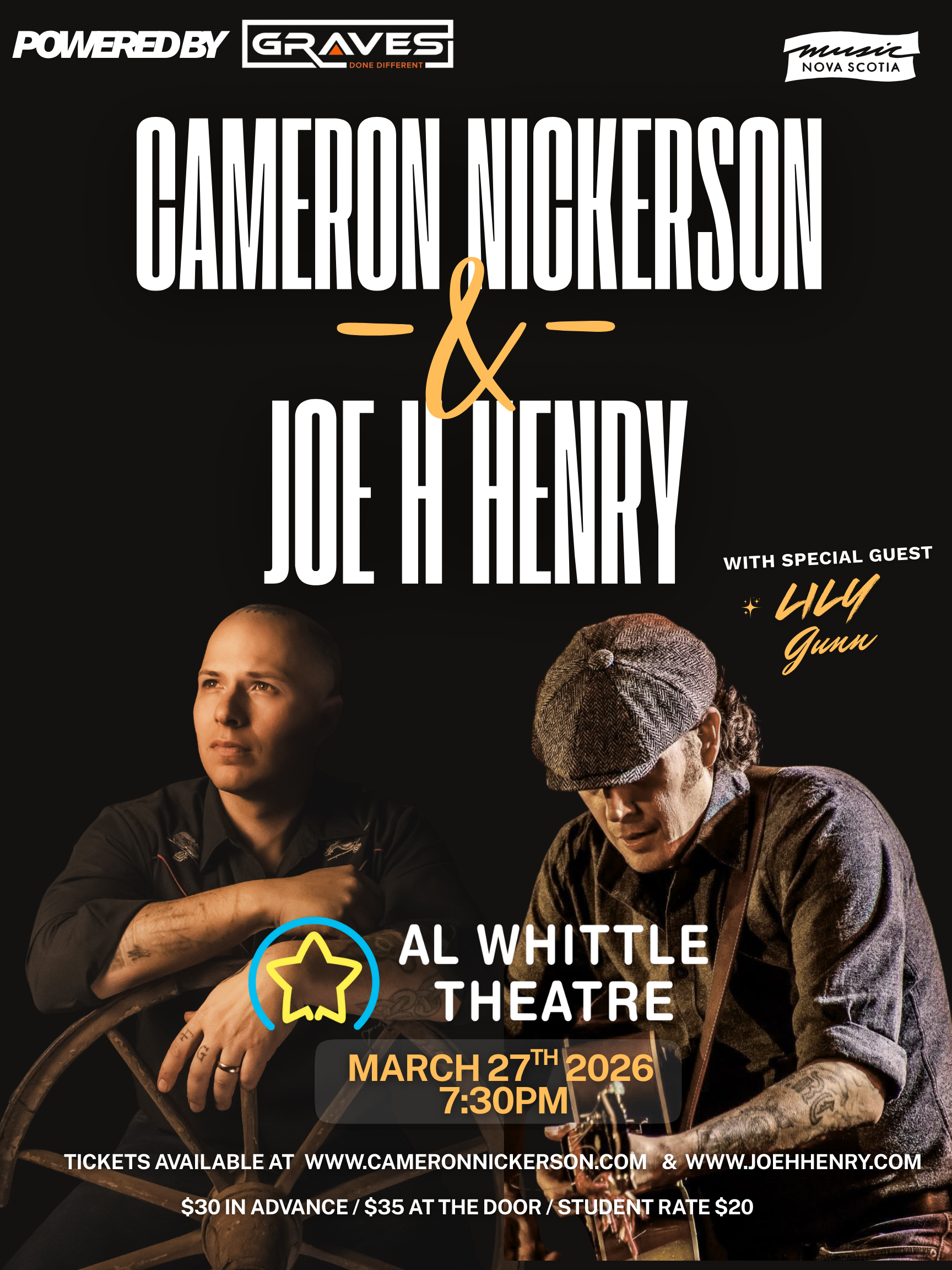 Joe H Henry &amp; Cameron Nickerson— 7:30pm