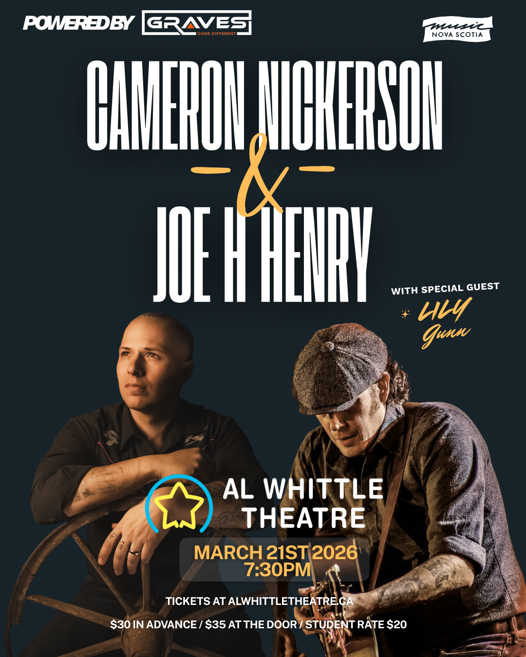 Joe H Henry &amp; Cameron Nickerson— 7:30pm