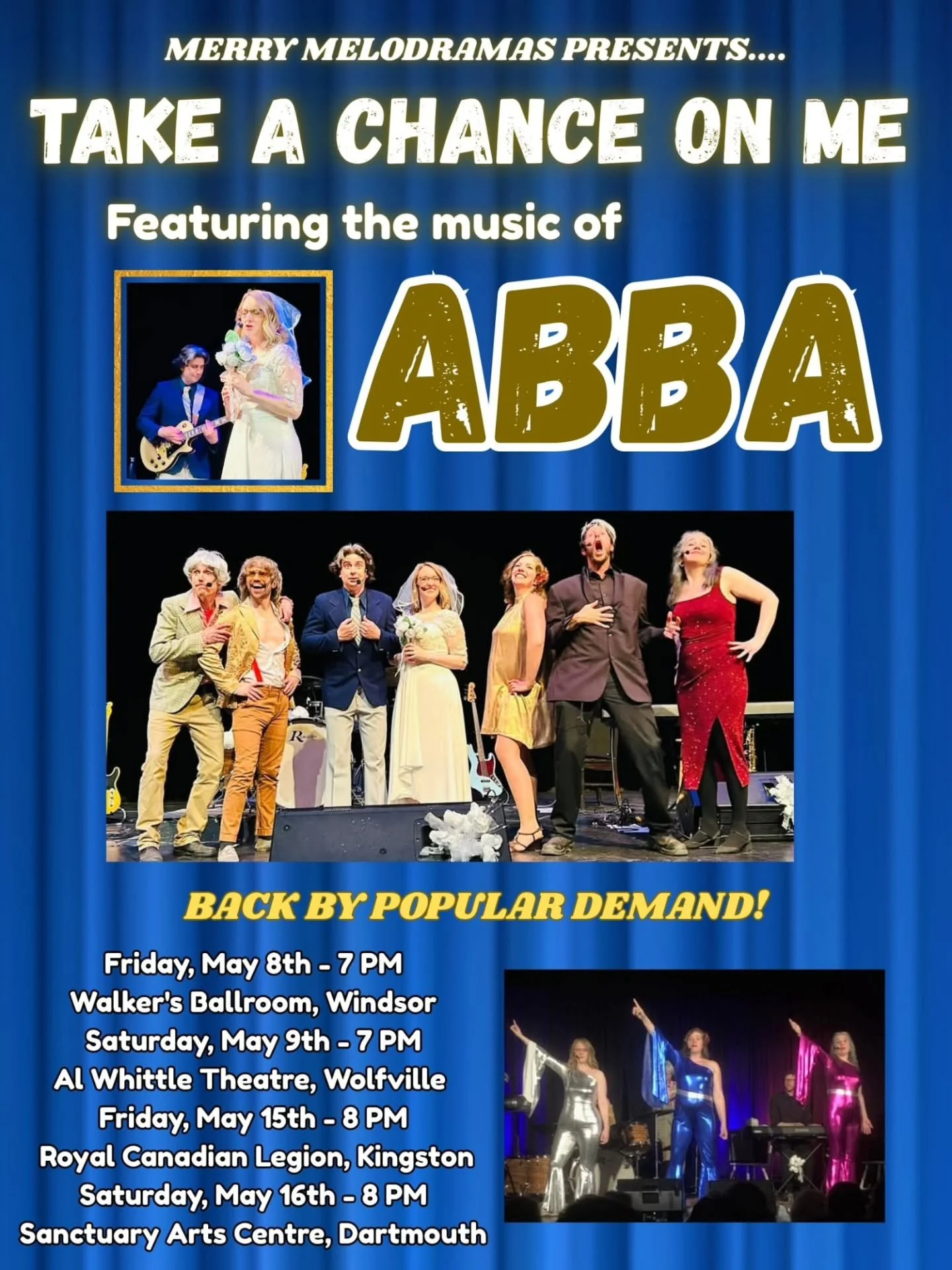 A comedic murder mystery, set to the music of ABBA!

You're invited to the wedding of Benny Water and Anni Lyngstad.  A most joyous occasion. 

That is, until one of the wedding party takes the phrase, "'til death do us part" a little too s