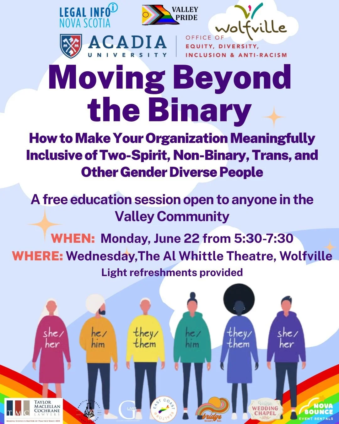 Moving Beyond the Binary— 5:30pm