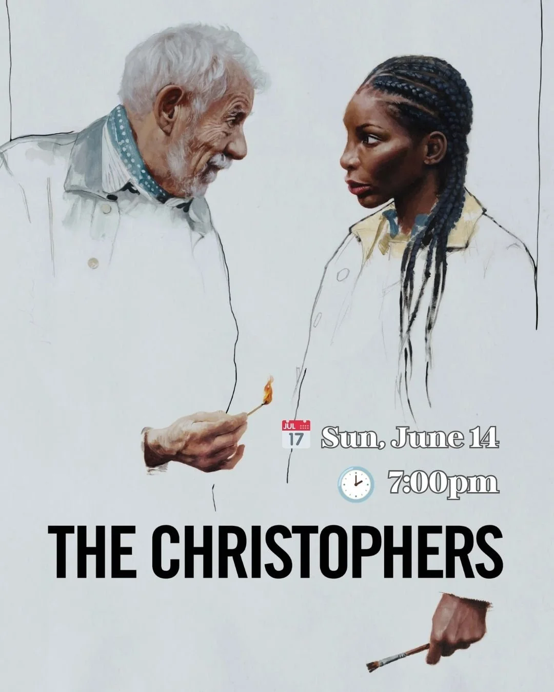 The estranged children of a once-famous artist hire a forger to complete his unfinished works so they can be "discovered" and sold after his death.

🌟 Crime 🌟 Drama 🌟 Comedy 🌟

✨Runtime: 1h 40m
🗓️ Sun, June 14
🕑 7:00pm