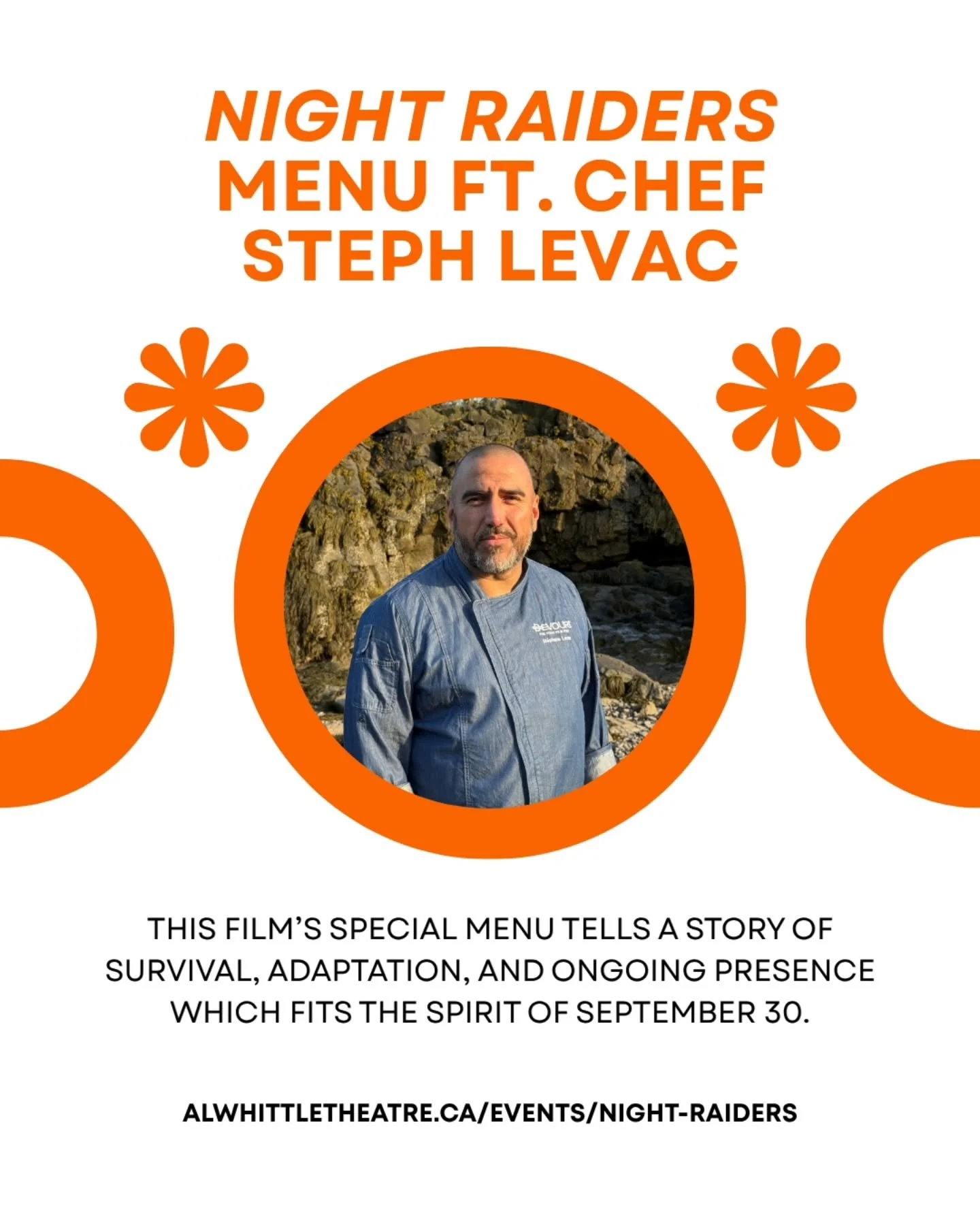 Join us and Chef Steph Levac (@chefstephanelevac), for a screening of Night Raiders (2021) on September 30th. All tickets to this film include an Indigenous-led concessions offering from Chef Steph Levac - free of charge. 

🦬 Bison Pemmican

🍞 Fry 
