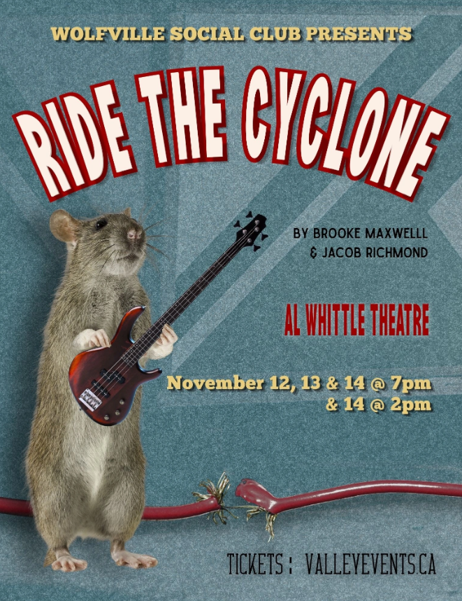 RIDE THE CYCLONE - 7:00PM, Nov 12, 13, 14 + 2:00PM Nov 14