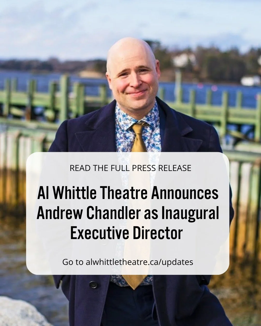Please join us in welcoming Andrew Chandler as our first Executive Director!

Born and raised in Nova Scotia, Andrew Chandler most recently served as Executive Director of the Chester Playhouse from 2021-2026, where he oversaw the theatre&rsquo;s reb