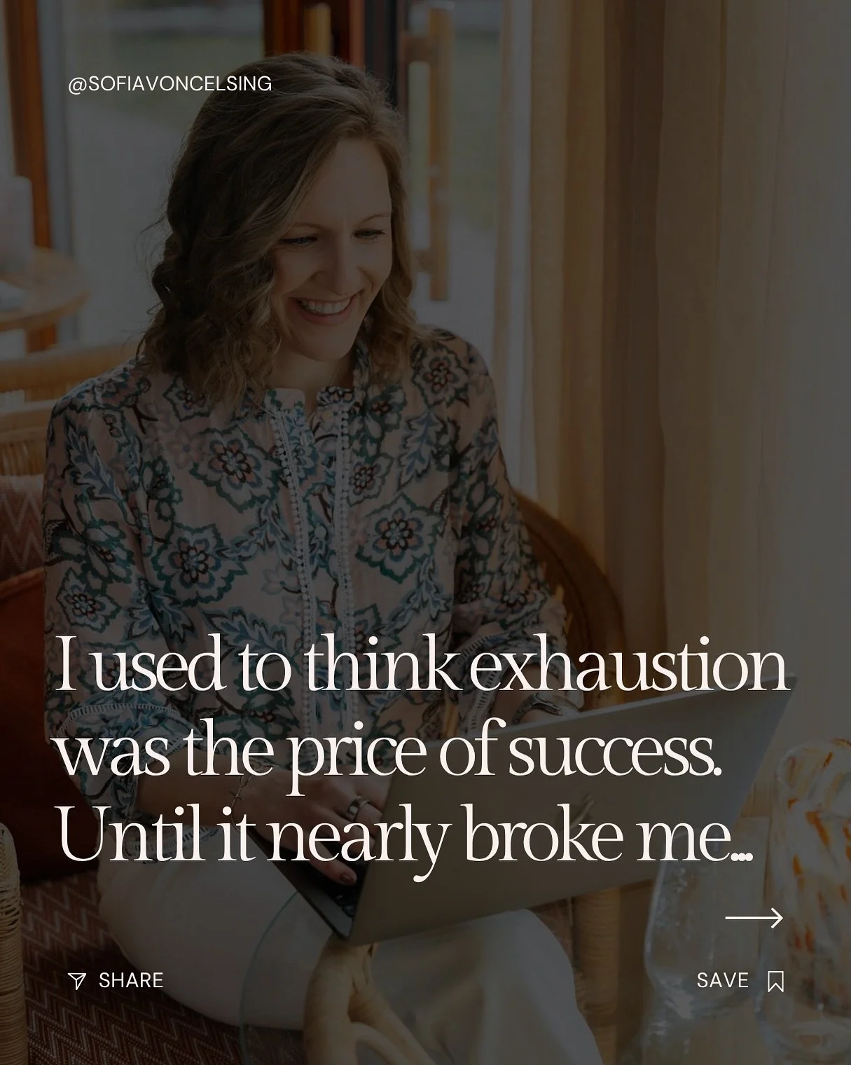 I used to believe that exhaustion was the price of ambition 😫😥
 That if I just pushed a little harder, squeezed in one more task, ignored one more warning sign&hellip; I&rsquo;d be fine 

Until I wasn&rsquo;t 😞

I thought I was thriving, and in so