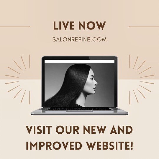 Our new and improved website is up&hellip; please visit salonrefine.com and check it out
Also for booking you can now go to 
booking.salonrefine.com for easier booking 
Thank you