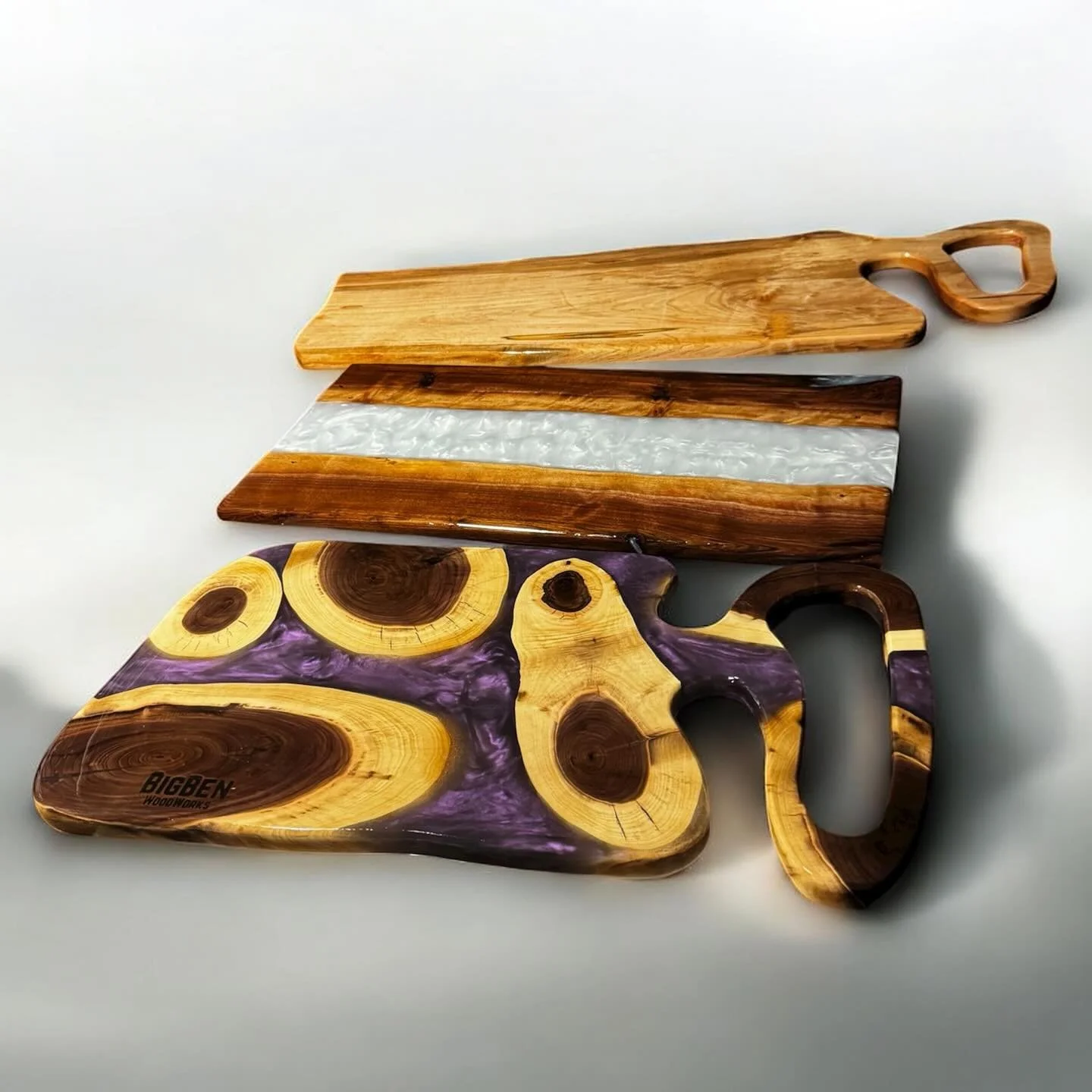 The newest ones to hit the mill on Saturday. The middle one will have some black handles. Come down to the @the_velvetmill on Saturday! Mention this post and I&rsquo;ll give ya 10% off!