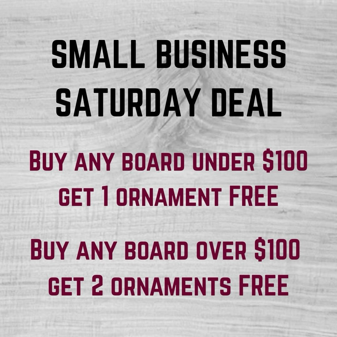 Come see me @the_velvetmill for Small Business Saturday! The Velvet Christmas is happening from 9-4! #christmastime #christmasornament #woodwork