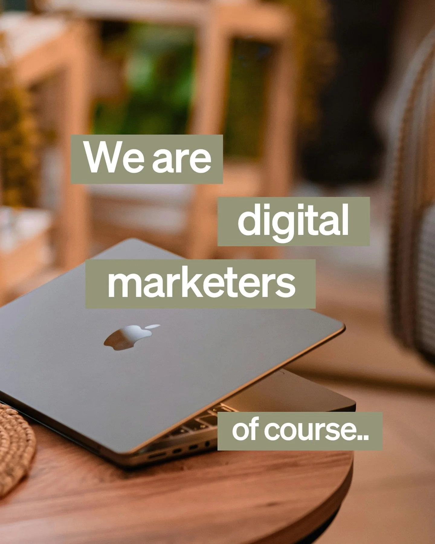 We're digital marketers, of course, we sometimes go along with cringy trends😝