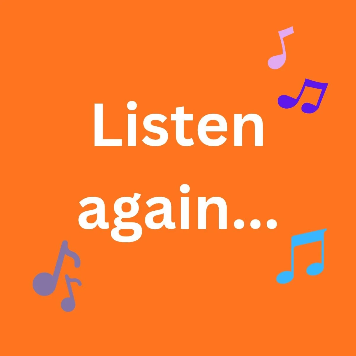 Workshop repertoire - listen again!