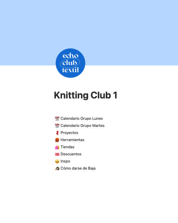 notion info curso knitting principiantes