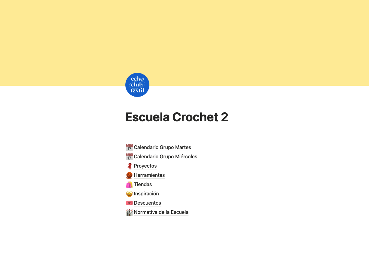 notion de la escuela crochet intermedio barcelona echo
