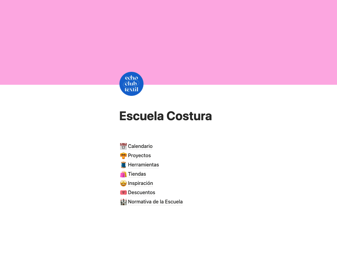 notion escuela costura en barcelona echo