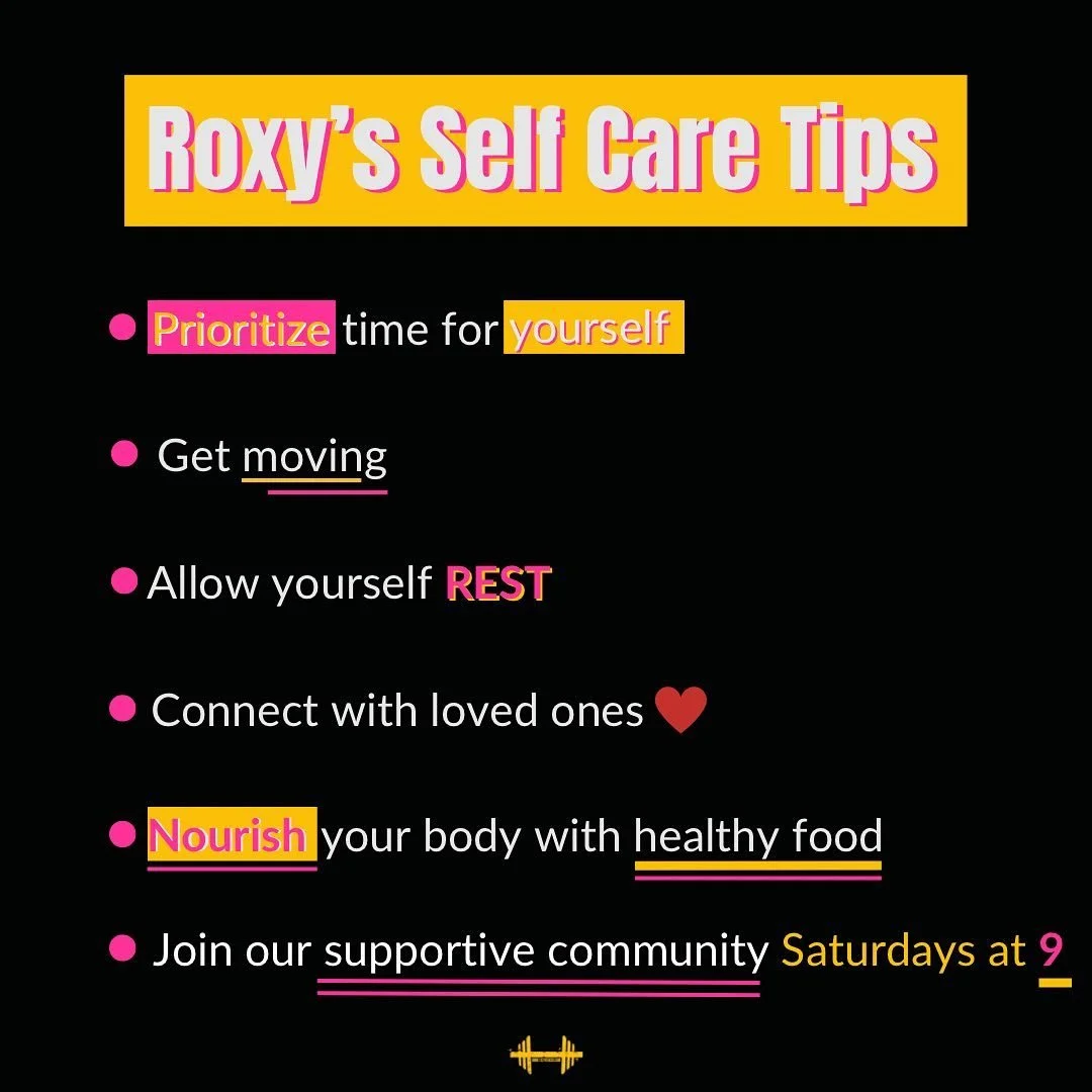 Don&rsquo;t forget that self-care should be on our priority list! 💛

Practice self care by following these tips from @Roxy187Fitness and join our supportive community Saturday mornings at 9!

#washingtonheights #boxingclass #workoutclass #fitness #m