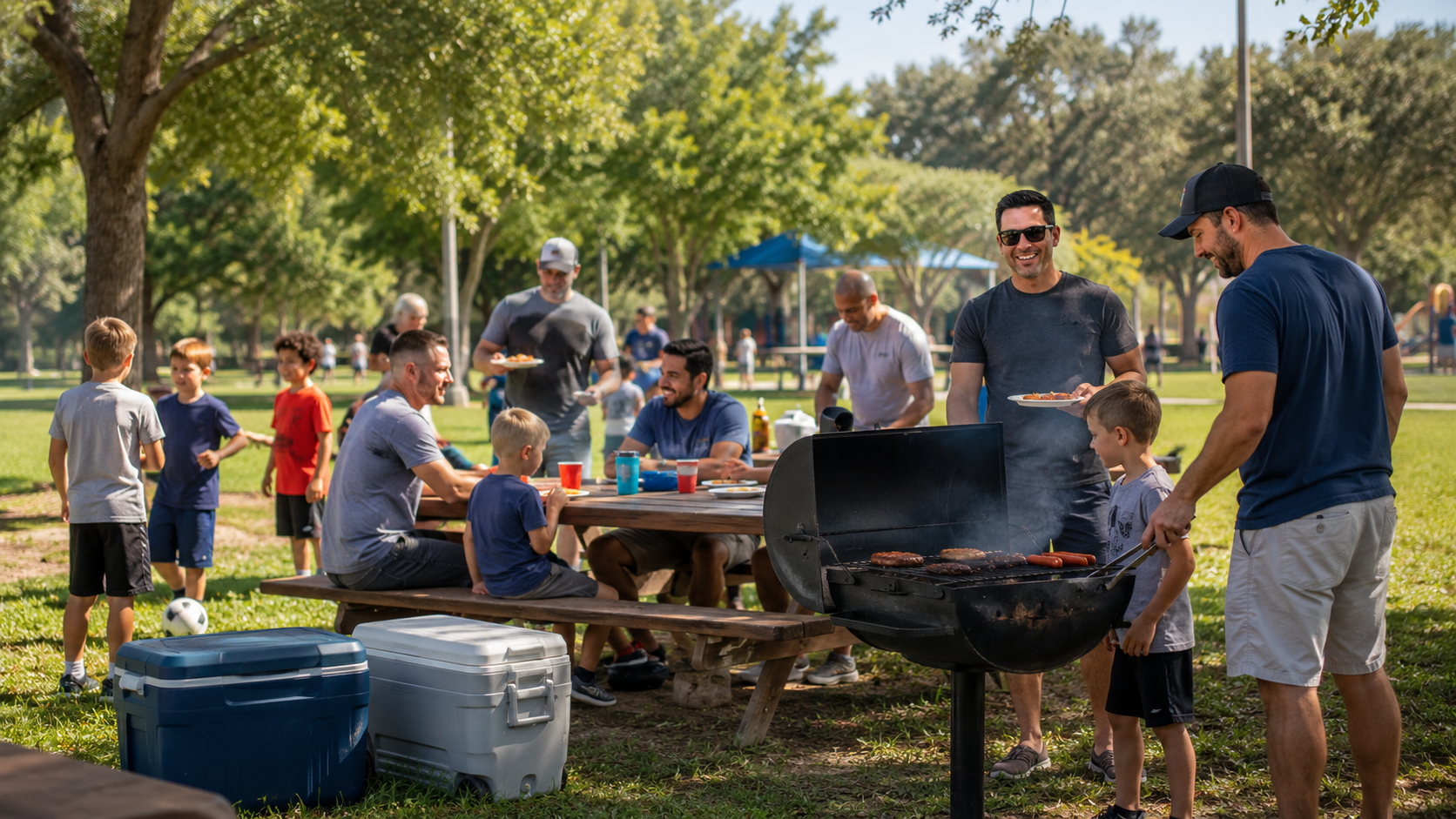 Men's Park BBQ