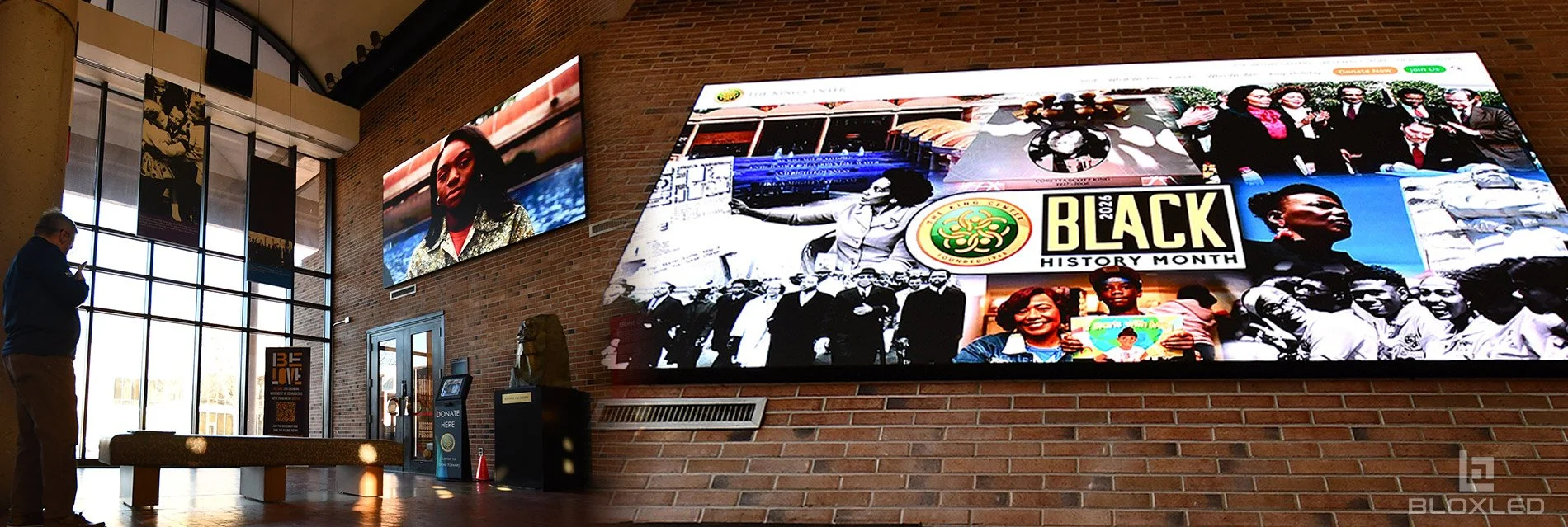 BLOX LED wall at the King Center.