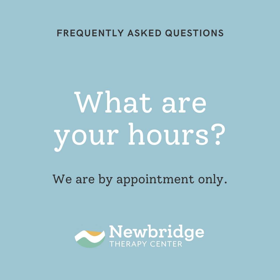 We&rsquo;ve updated our hours and we are now by appointment only! If you&rsquo;d like to make an appointment, simply fill out a secure form on our site, or call the office today! (540) 561-0890

#NewbridgeTherapyCenter #RoanokeVirginia #FamilyTherapi