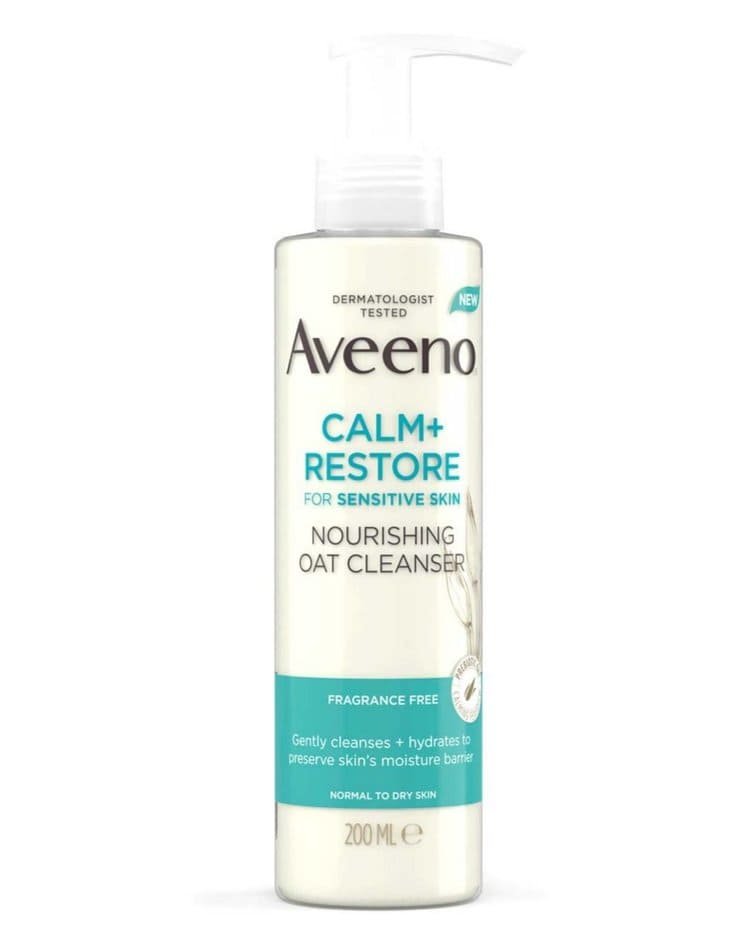 Aveeno Face Calm + Restore Nourishing Oat Cleanser 200ml 