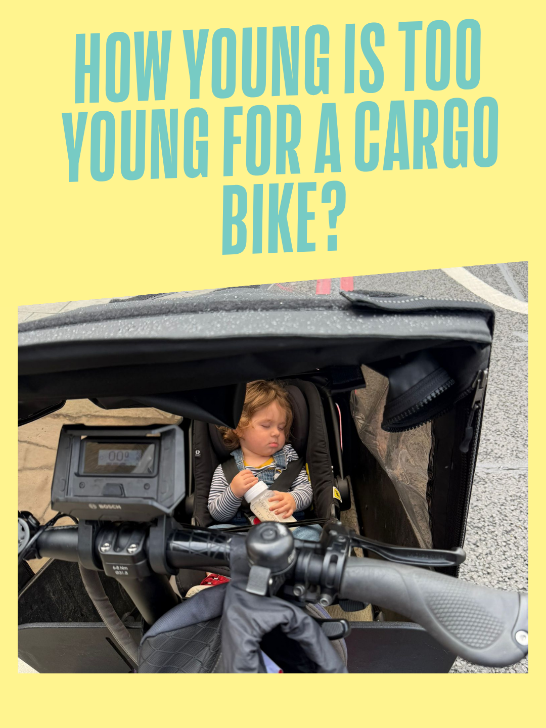 How Young Is Too Young for a Cargo Bike?