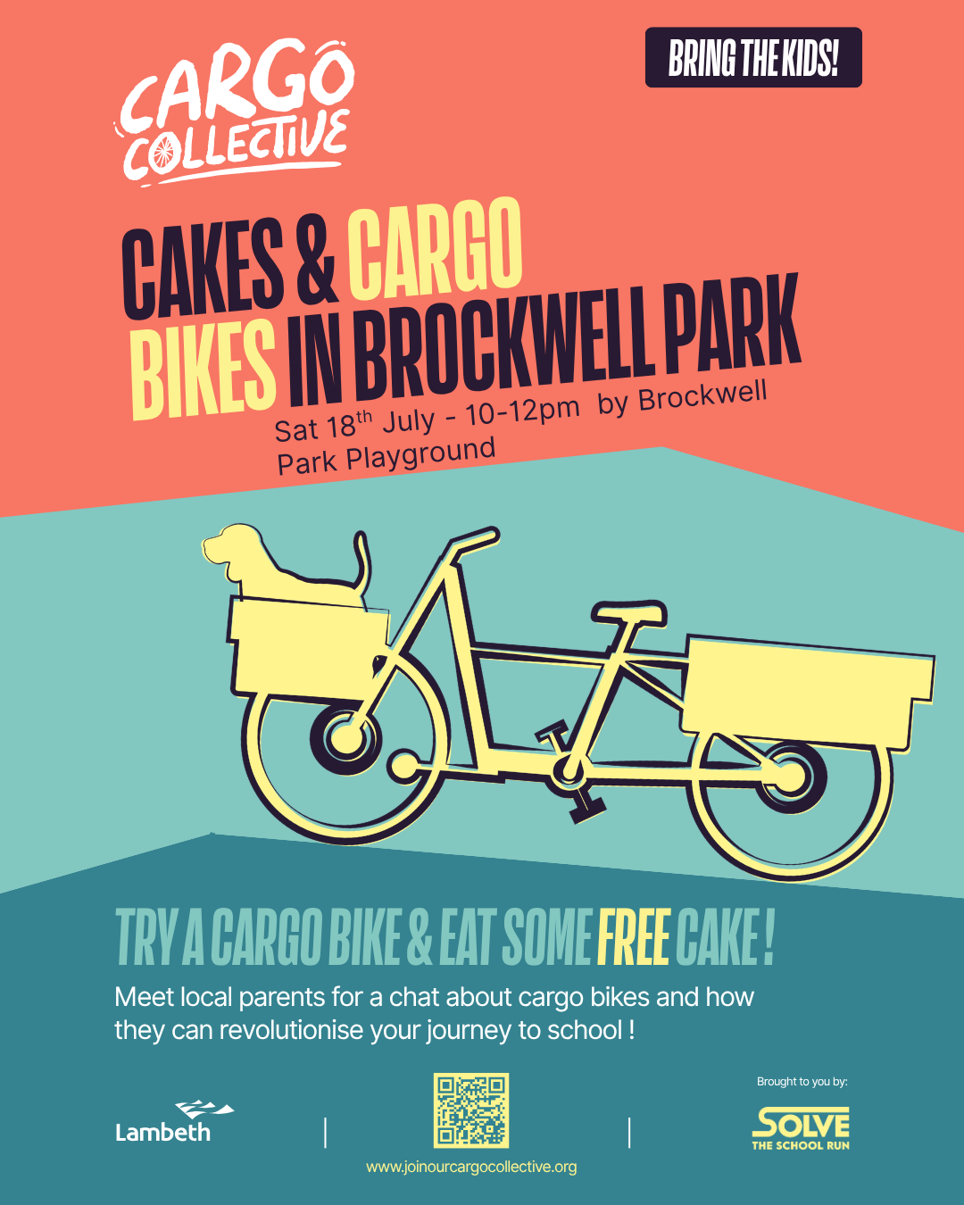 graphic poster advertising cargo bike event