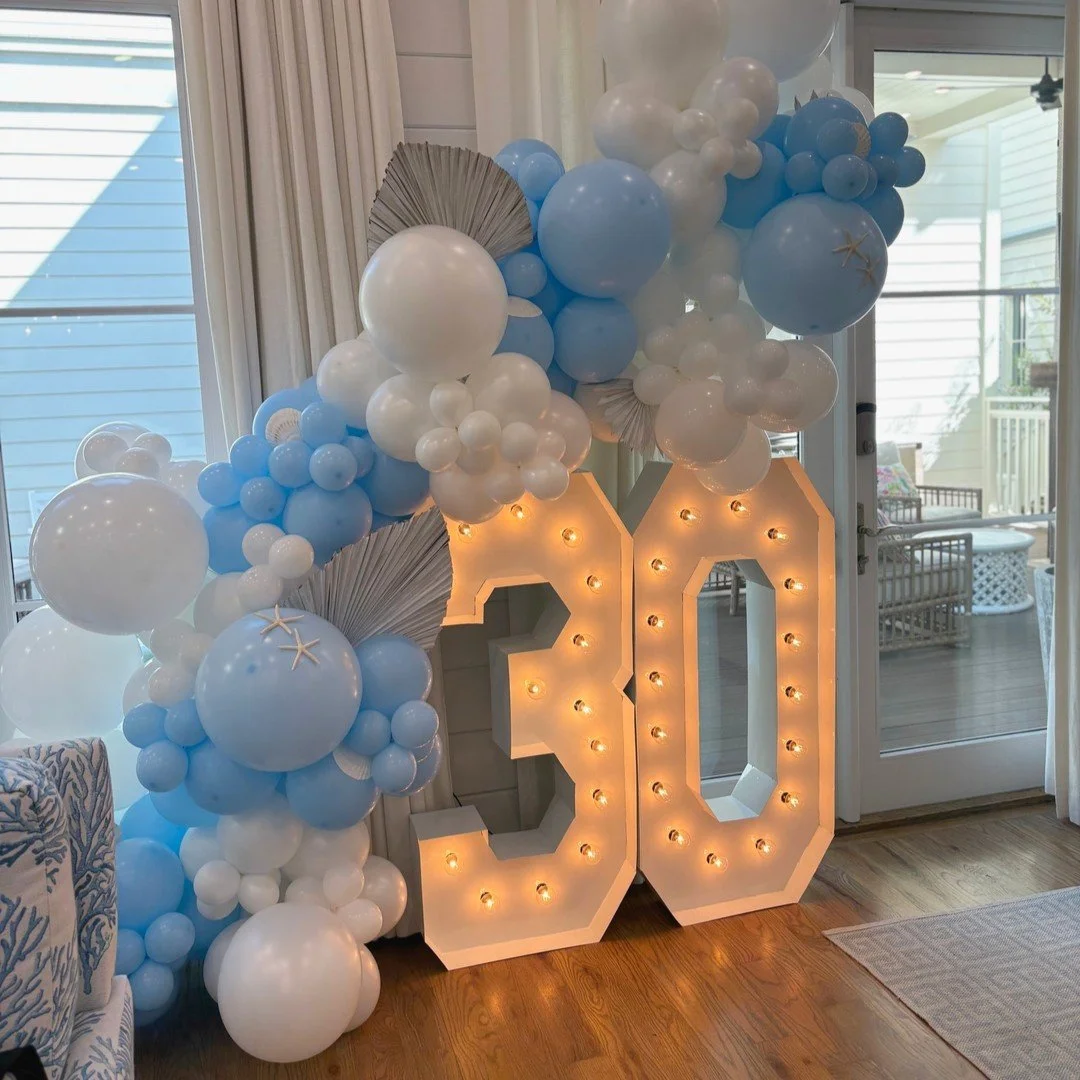 Trips to the beach for your 30th are just special! Book the trip! Always and forever! Memories were made! @30aarrange

#30THbirthday #BalloonArtEvents #marqueelights #eventstylist #balloons