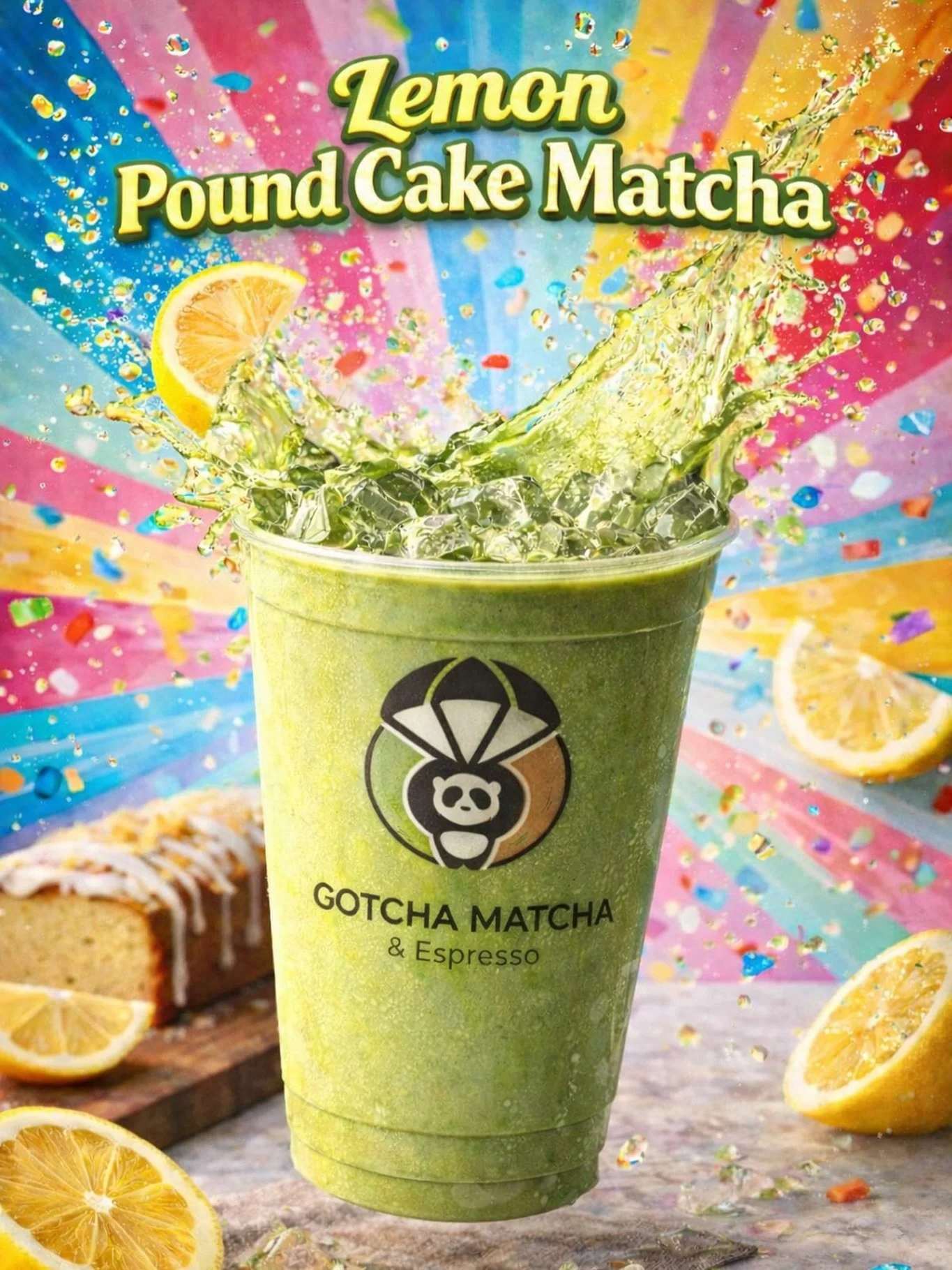 New lemon pound cake matcha !! 🍋 🍰 🍵 

#matcha #gotchamatcha #clt