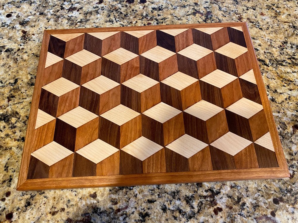 How to Make a 3D Cube Cutting Board - This Old House
