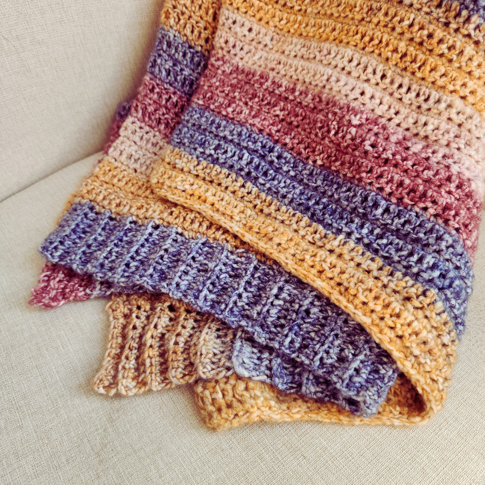 North Western Baby Blanket - Digital Crochet Pattern