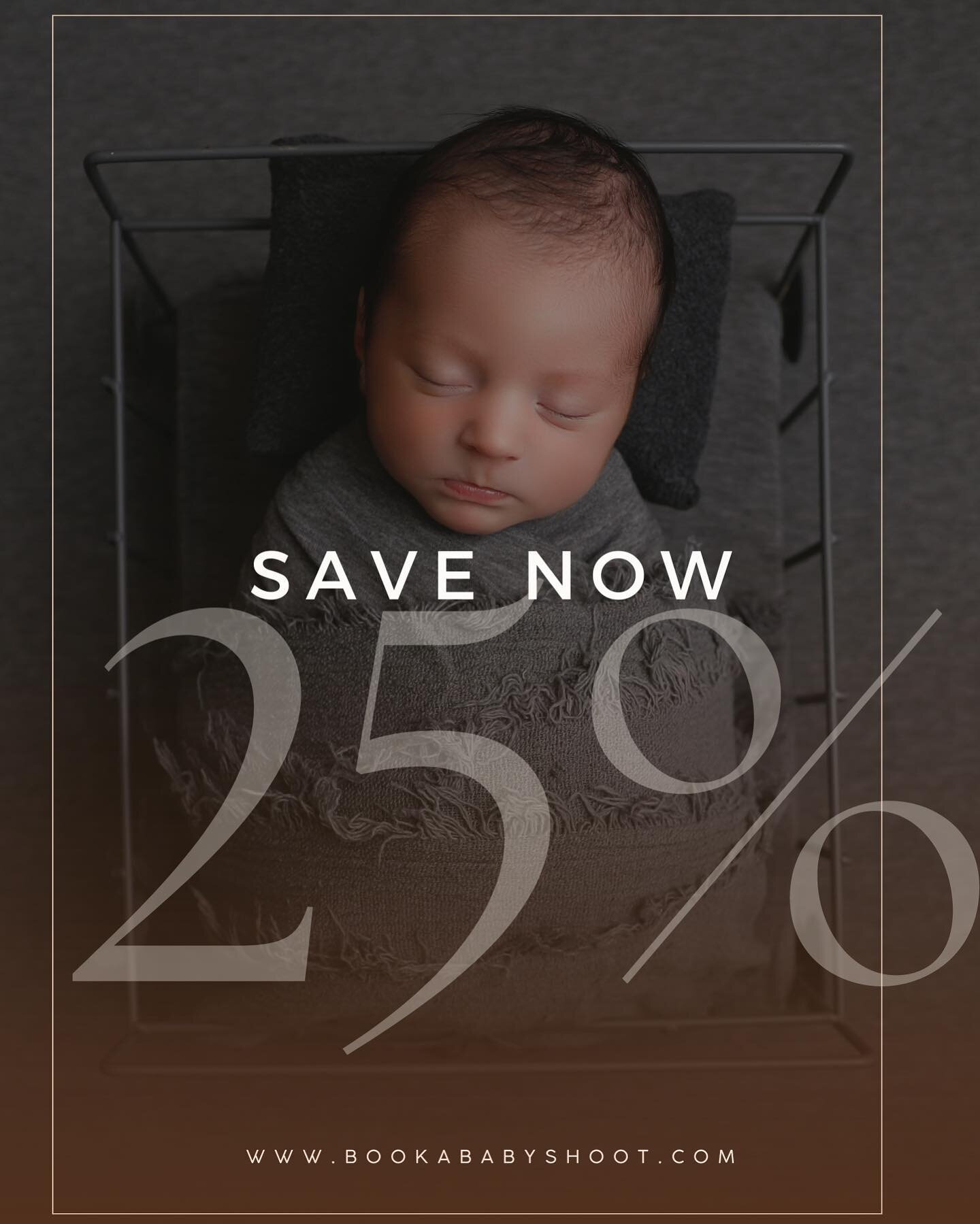 Spring promos start now - take 25% off in home newborn sessions for Orange and LA Counties in California.
www.bookbabyshoot.com
 -code springbaby25
www.anabrandt.com for sessions with me!

We have photographers in 12 states and will be opening up boo