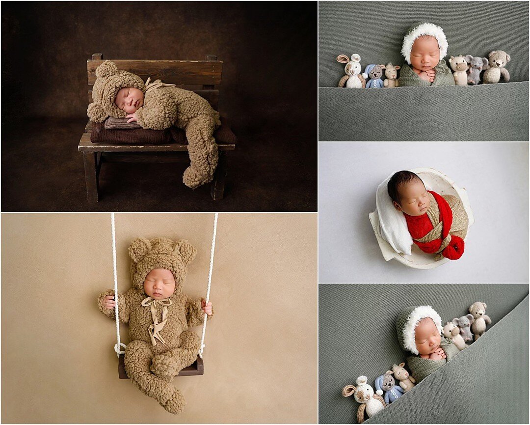 These images are from our training with our associates. We train all of our associates to use the best lighting and angles so that they can provide in home or other studio shoots under the @anabrandt brand - Do you need a newborn photographer you can