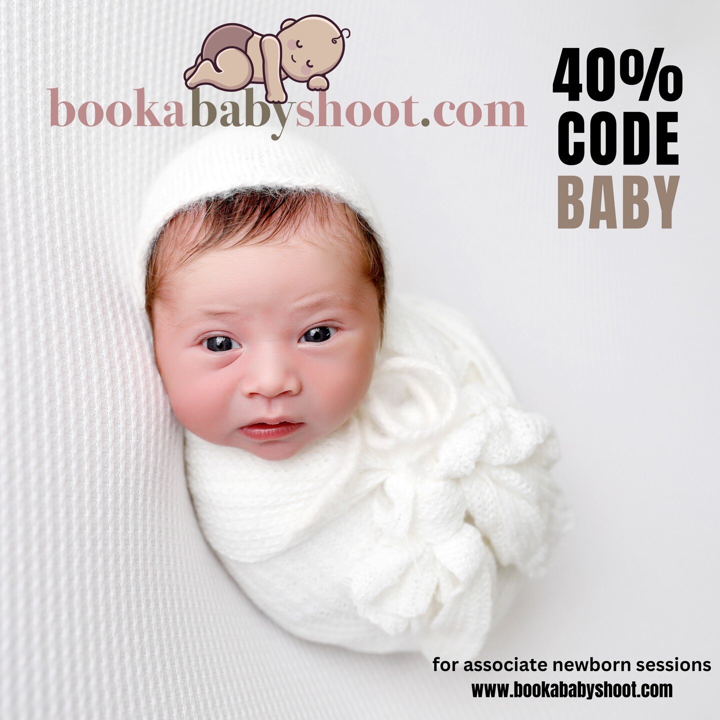 We love babies!

Save 40% off all newborn associate newborn sessions

purchase online www.bookababyshoot.com code baby

email us to find a photographer in your area!