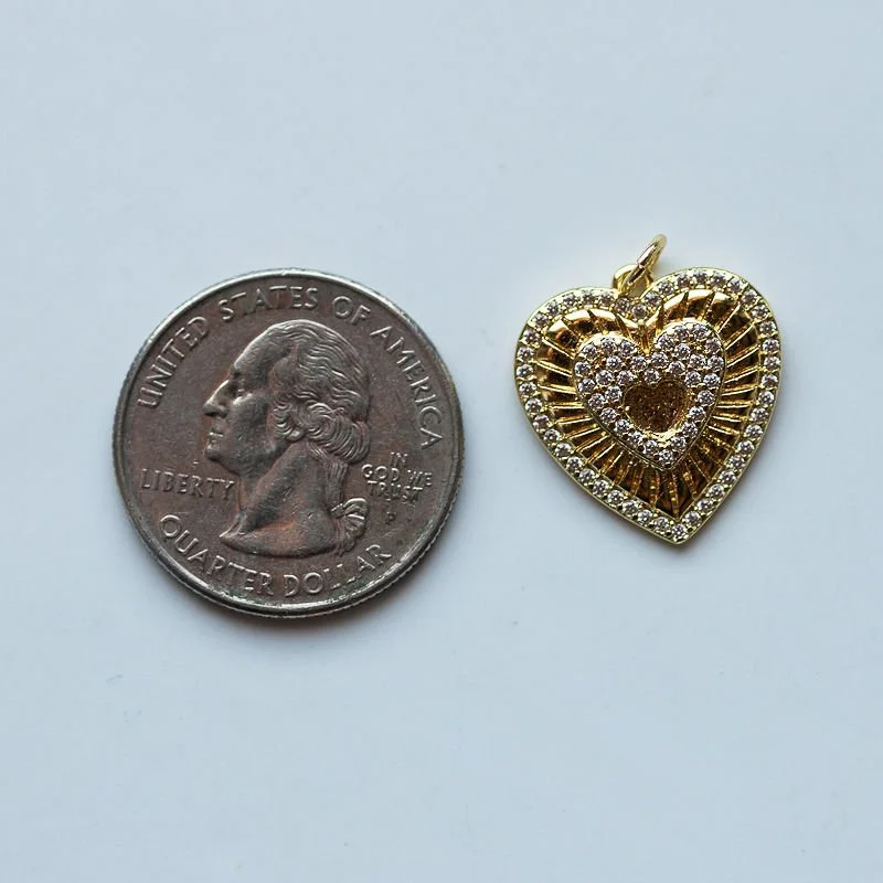 Detailed Heart Charm