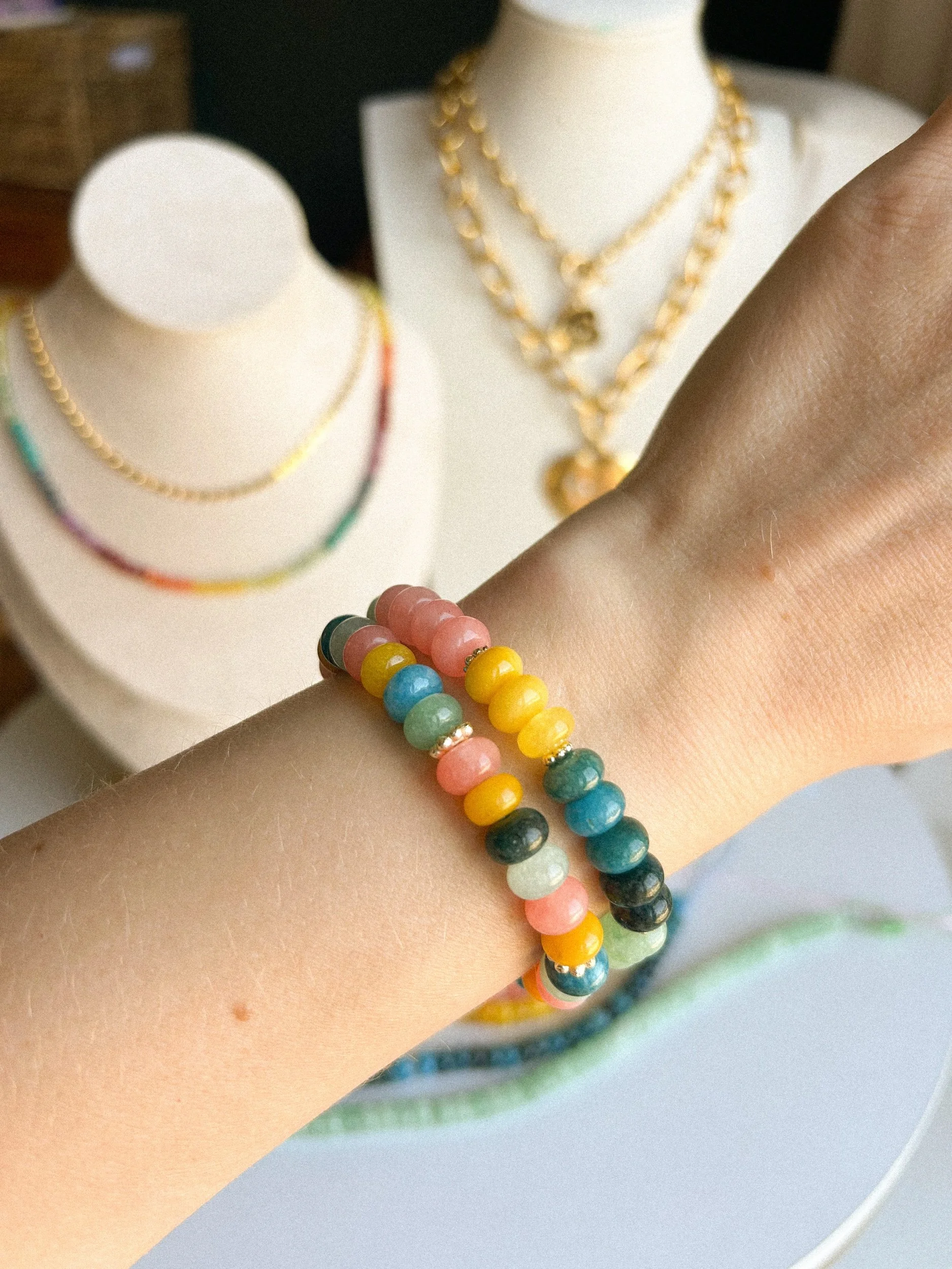 Autumn Gemstone Bracelets
