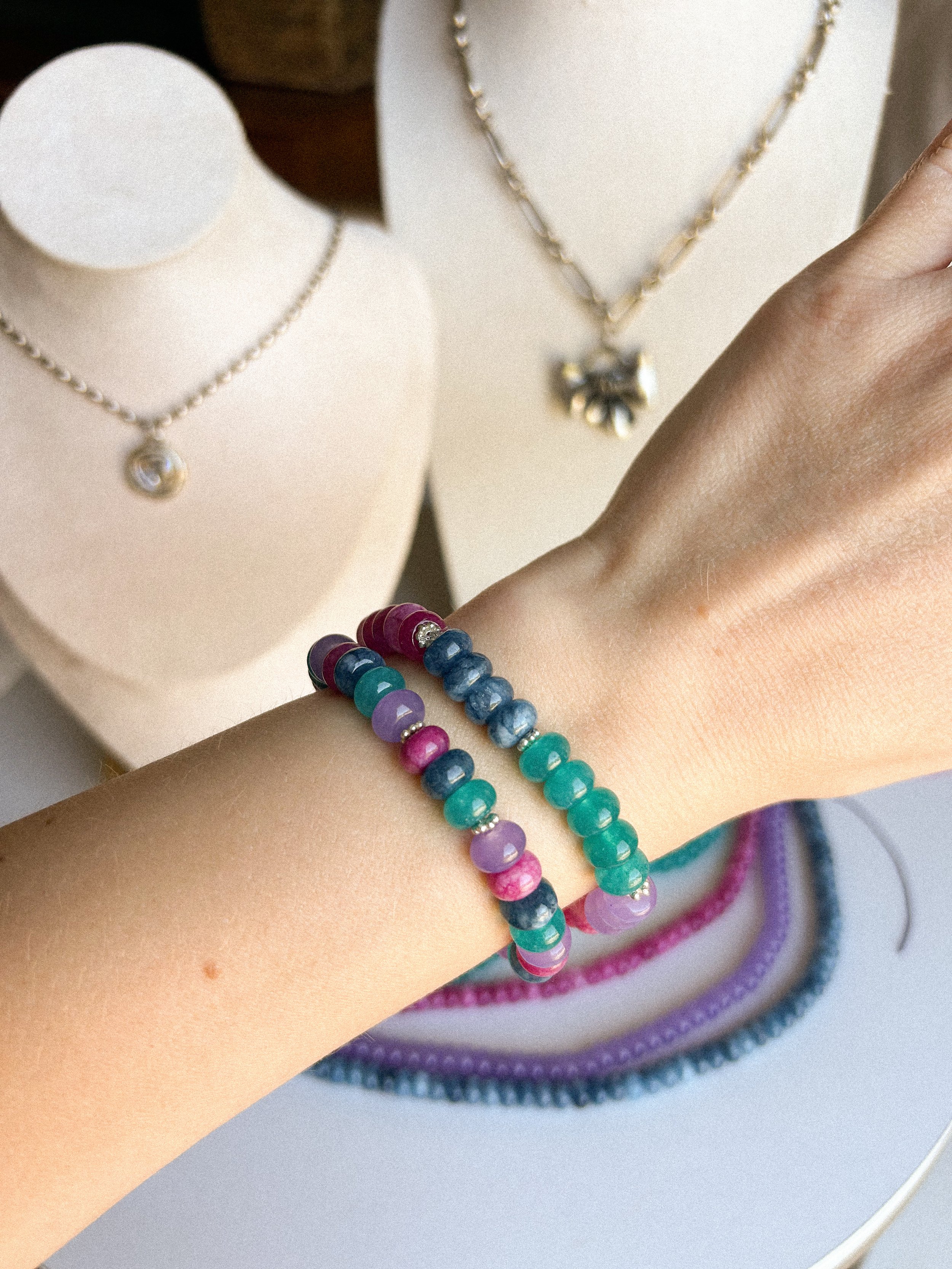Summer Gemstone Bracelets