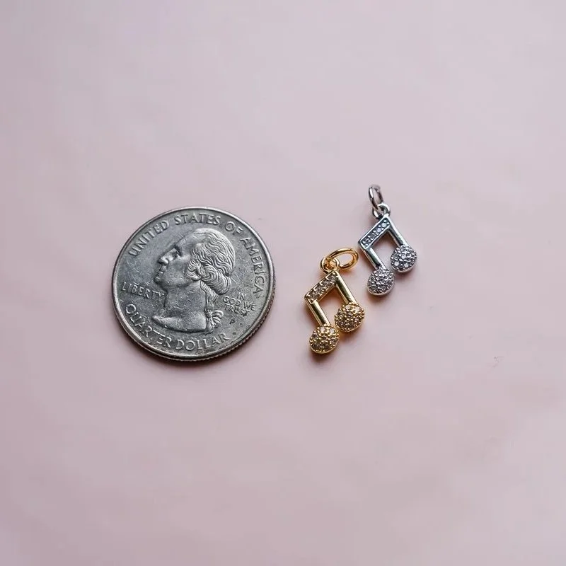 Sparkly Music Charms