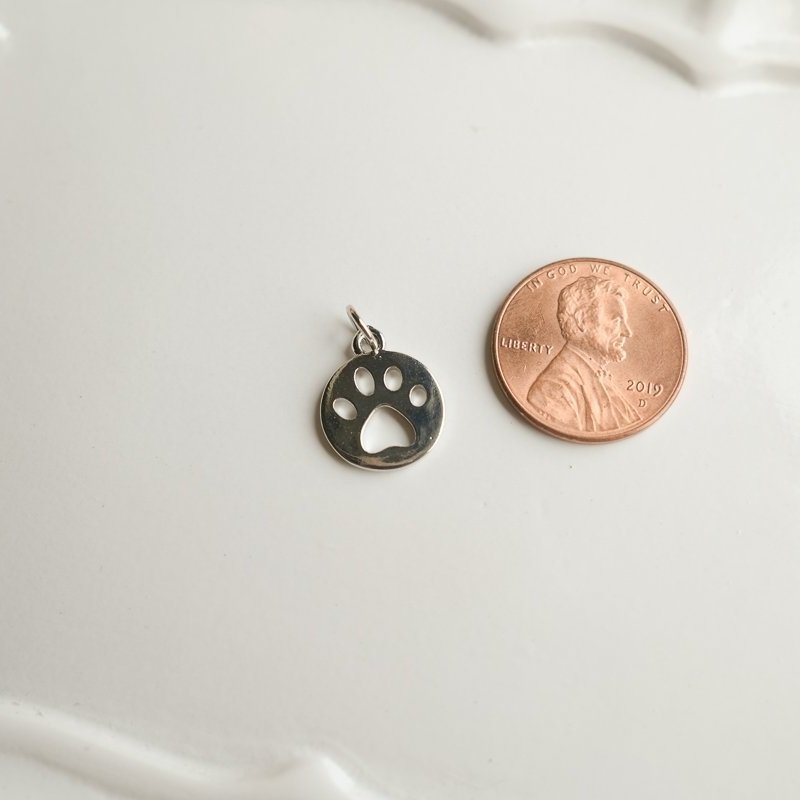 Silver Paw Charm
