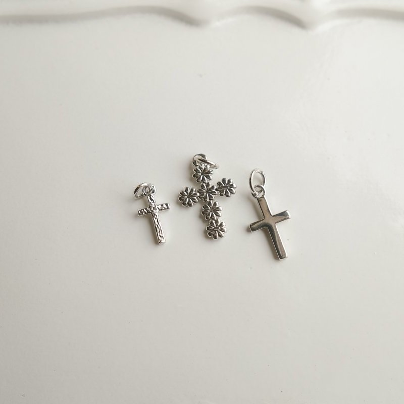 Silver Cross Charms