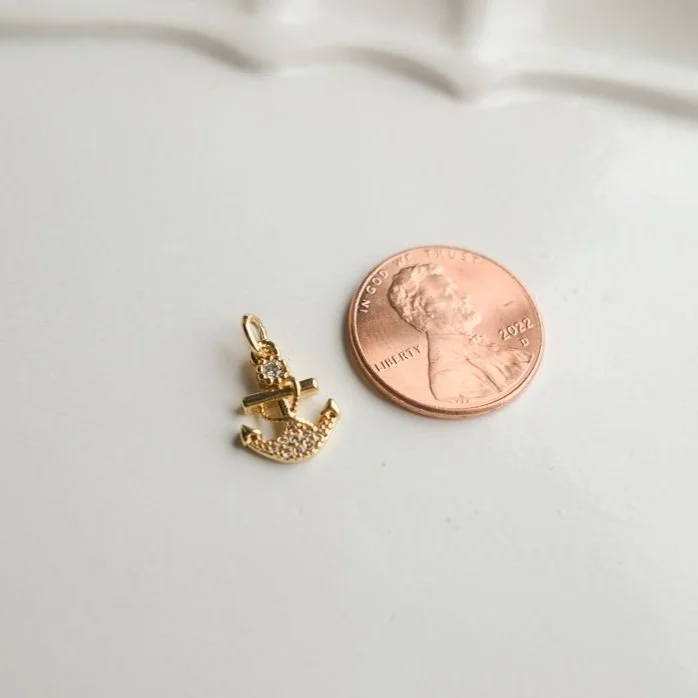 Gold Anchor Charm