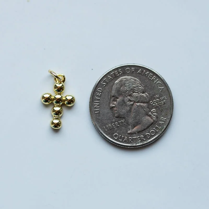 Bubble Cross Charm