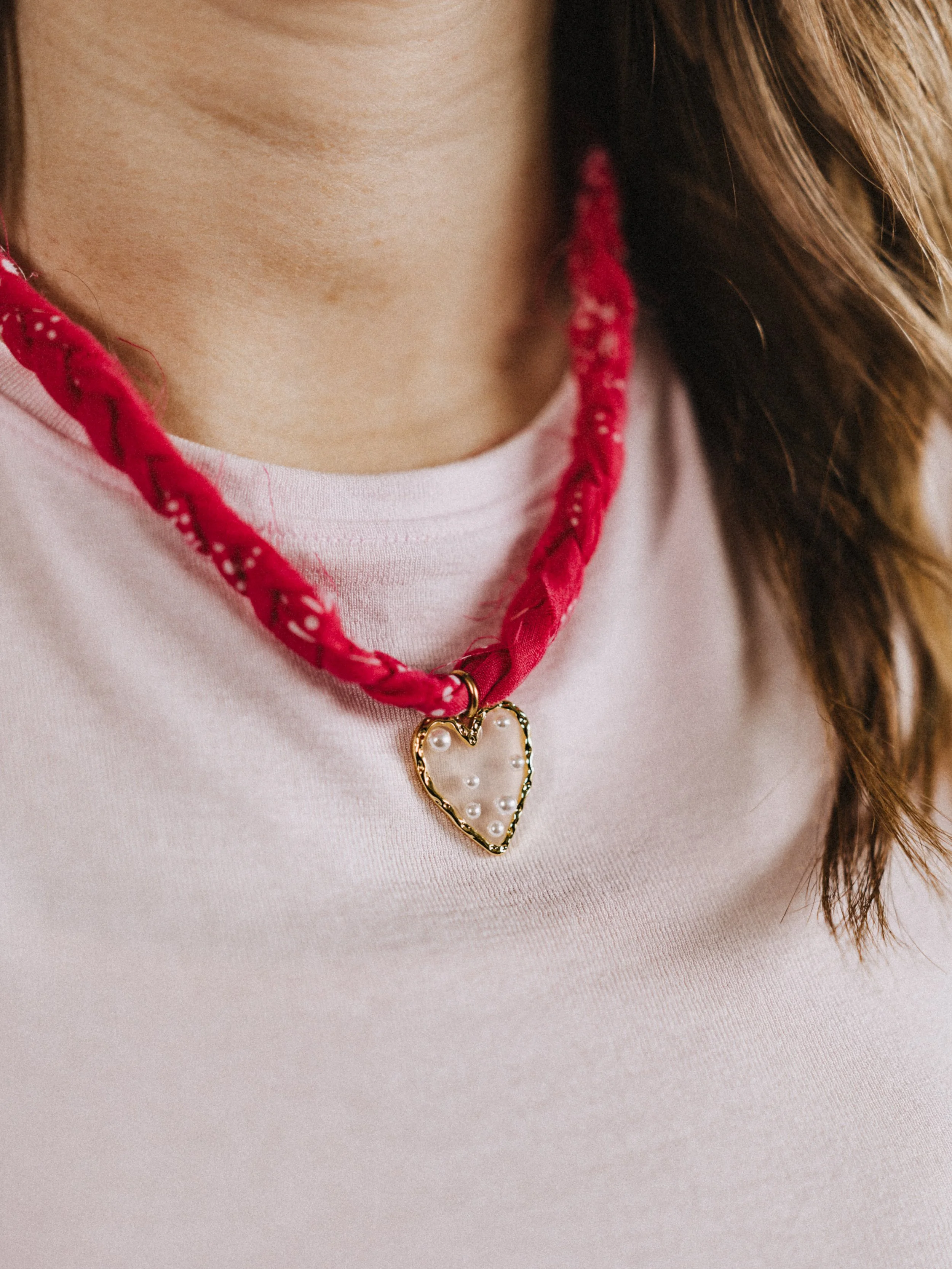 Pink Braided Necklace