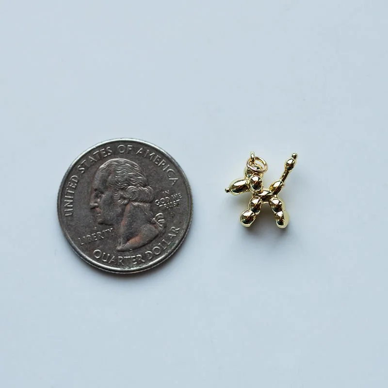 Balloon Animal Dog Charm