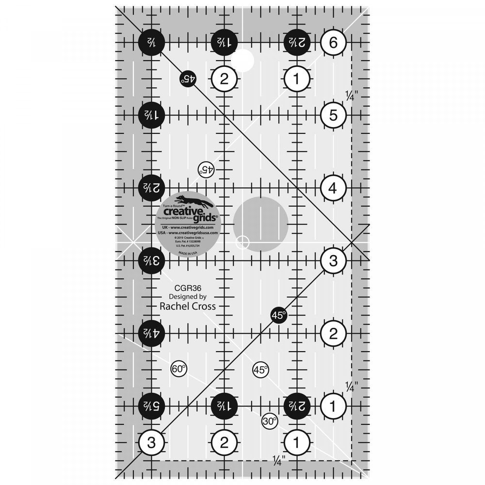Creative Grids 6.5 x 12.5 inch Ruler