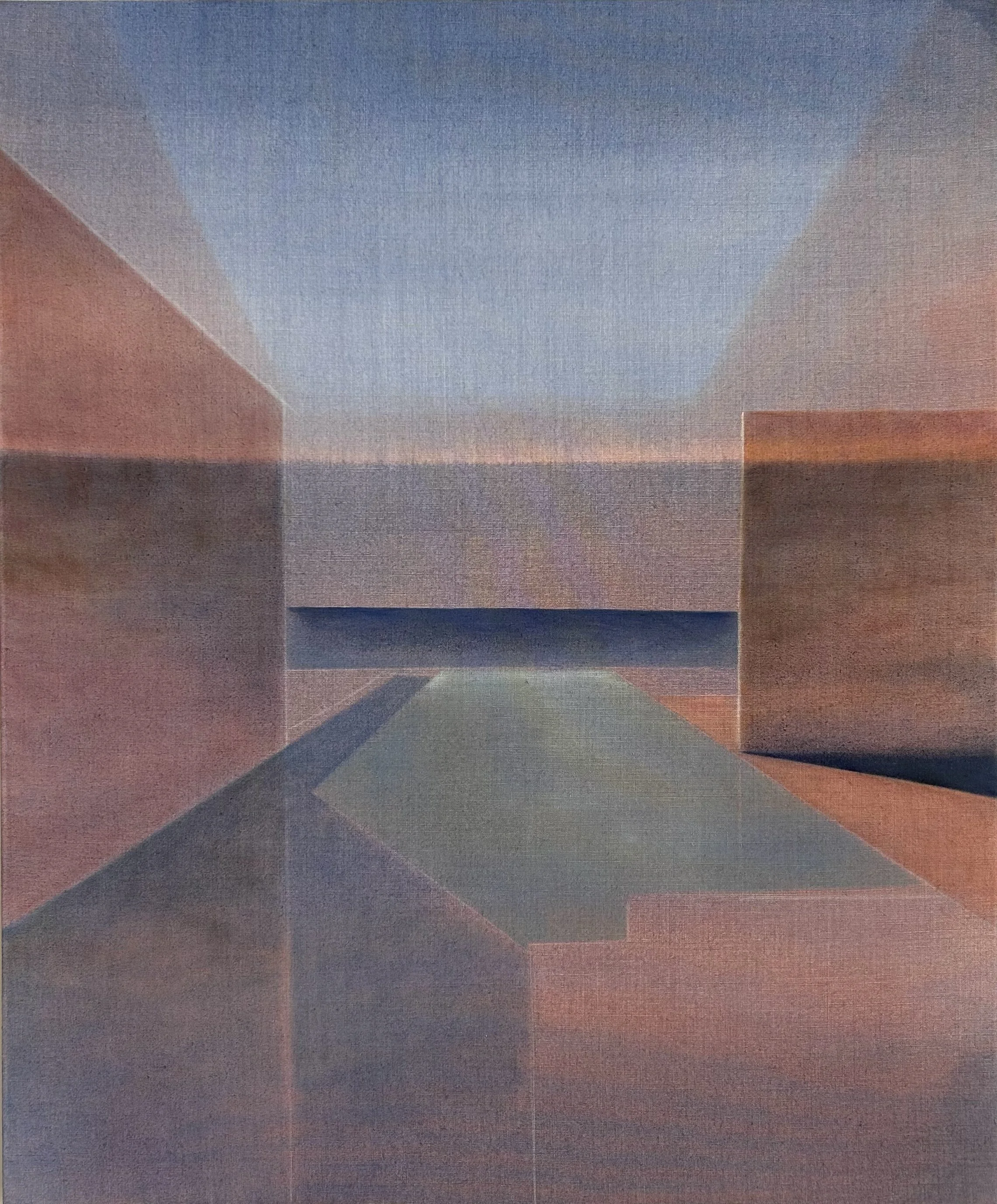 THE WATER'S EDGE, 2025, 47X39" CANVAS, SOLD
