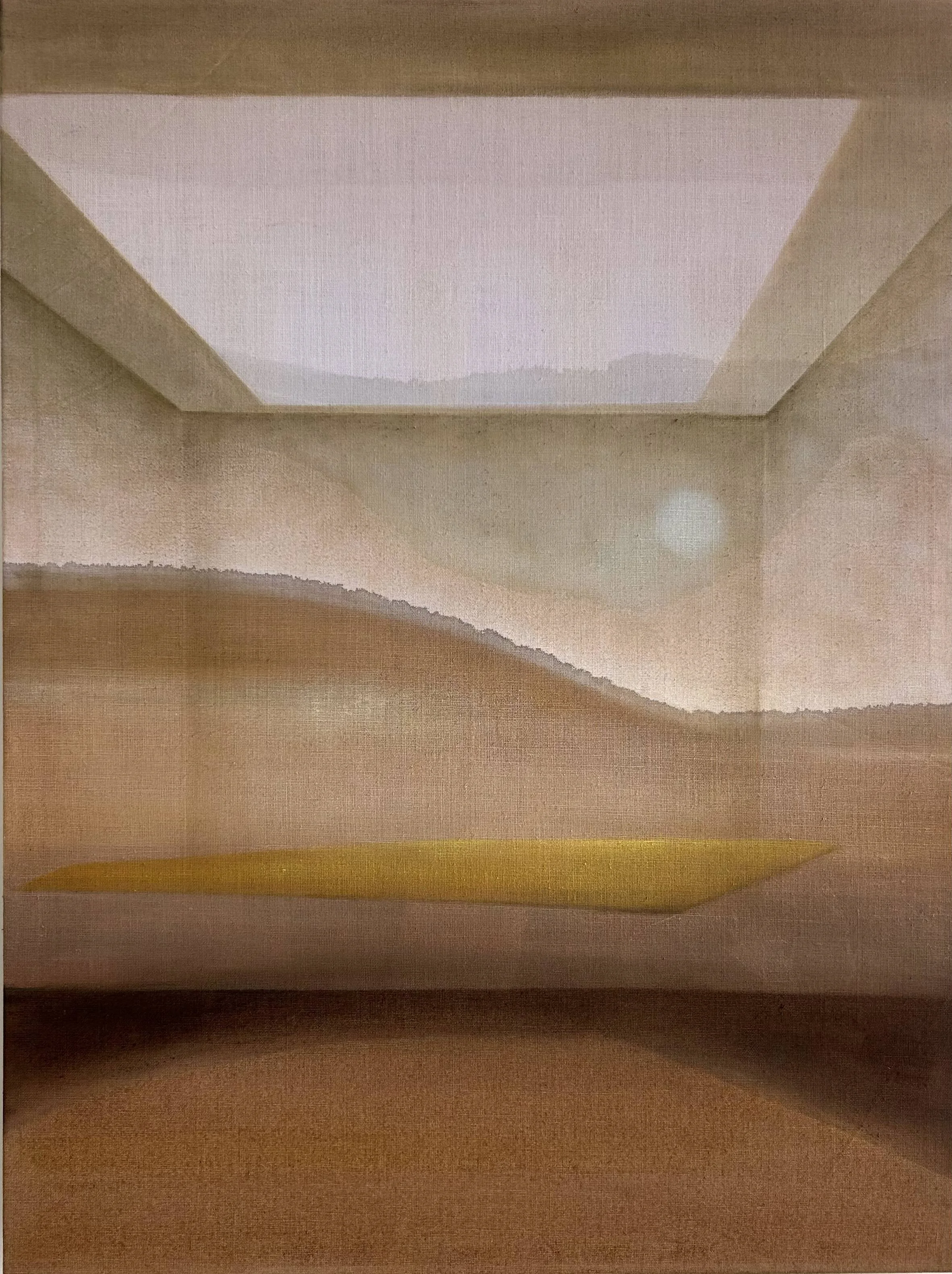 THE EMBODIMENT OF SELF THROUGH
WARMTH, CLARITY, AND LIGHT, 2025, 40X30" CANVAS, SOLD