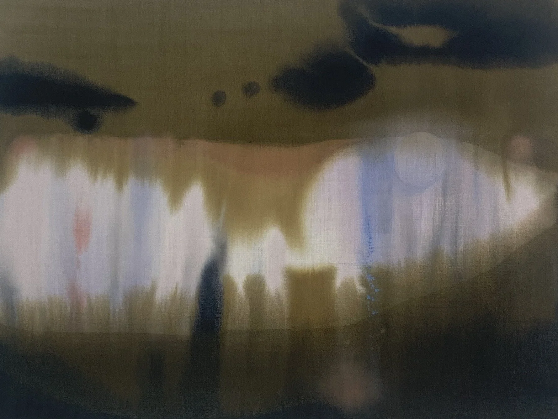 THE MAGIC MOMENT, 2022, 36X48" LINEN, SOLD