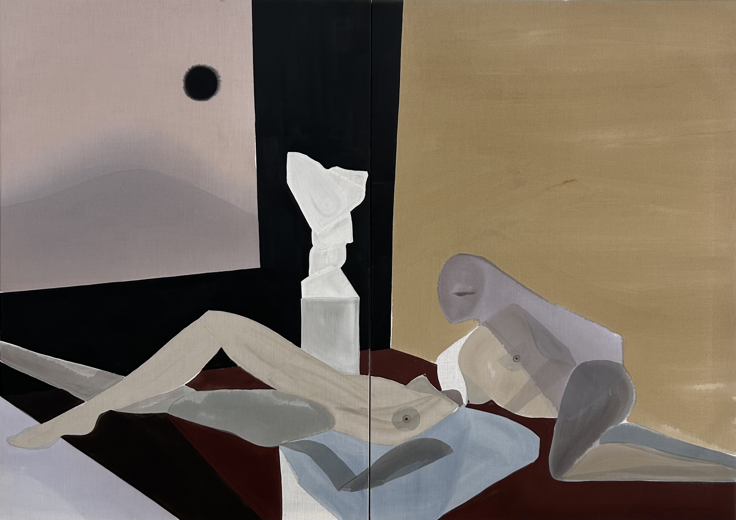 Le Château Diptych, 2023
76X112 LINEN, SOLD