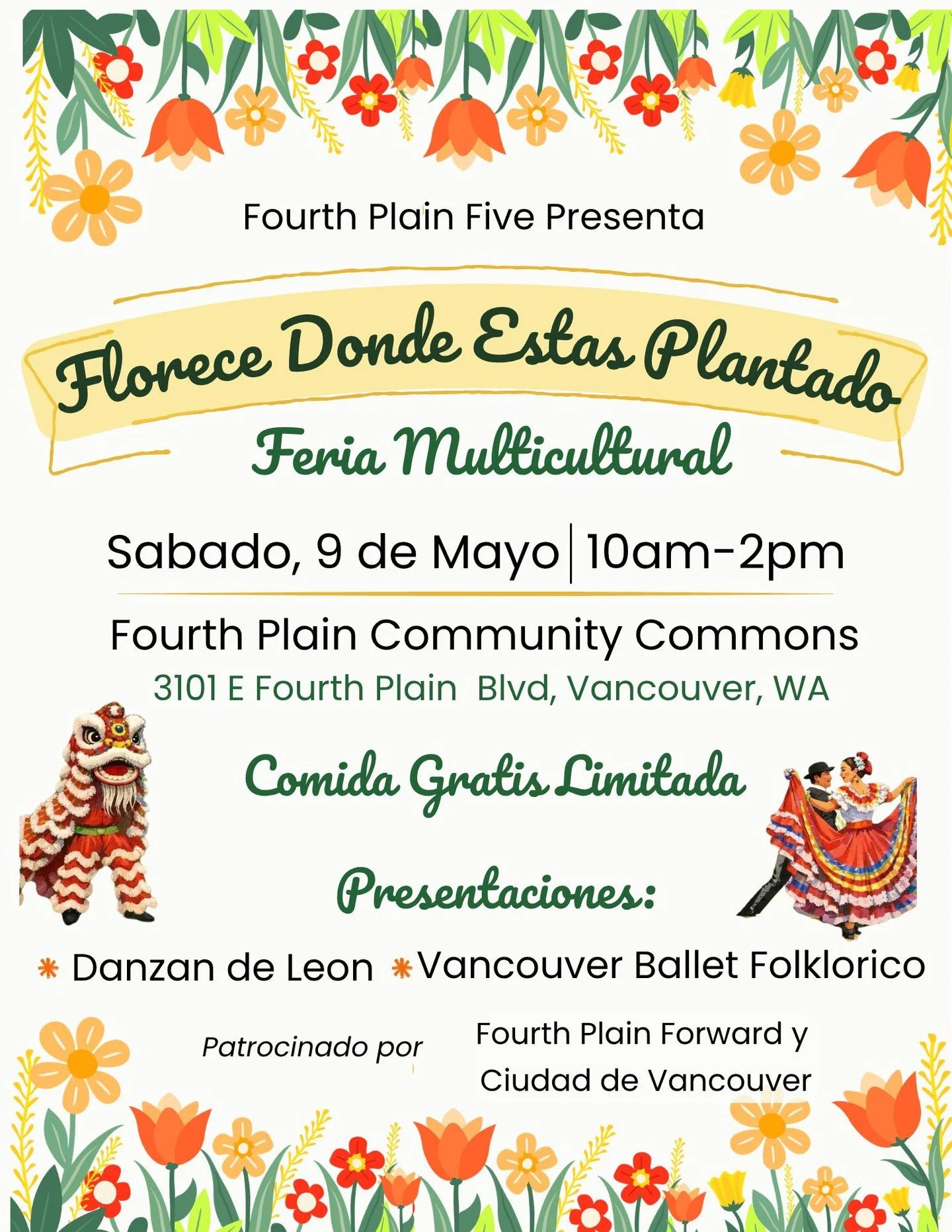 🌼 FLORECE DONDE ESTÁS PLANTADO 🌼 Văn hóa, cộng đồng và conexión — todo en một solo lugar 💛 Ven con tu familia và disfruta de una feria multicultural llena de vida, recursos and celebración para toda la comunidad 🌎 🍽️ Com