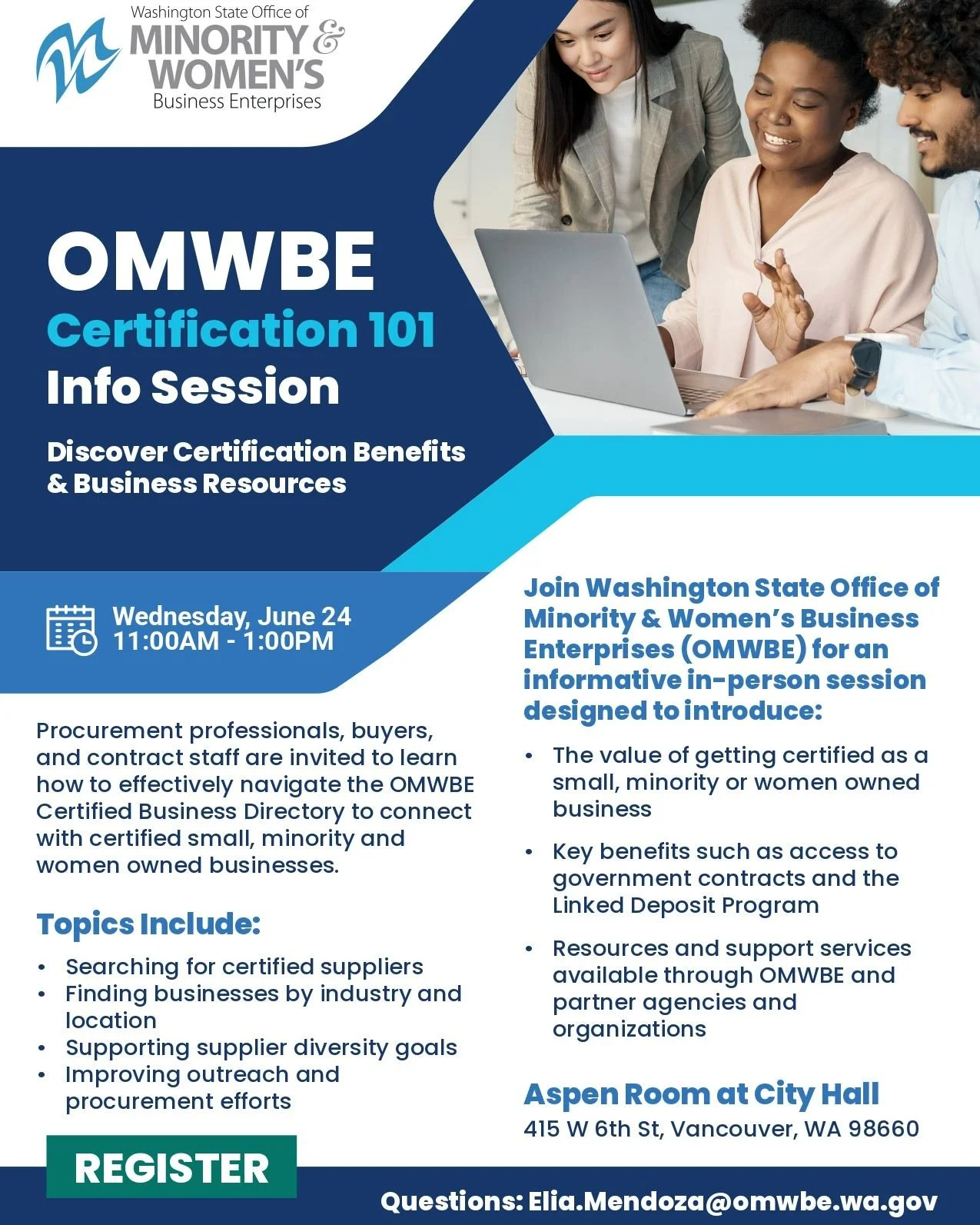 Every business journey is different, but having access to the right resources can open new doors for growth.

We&rsquo;re excited to share this free @wsomwbe  Certification 101 Information Session on June 24. Whether you&rsquo;re interested in govern